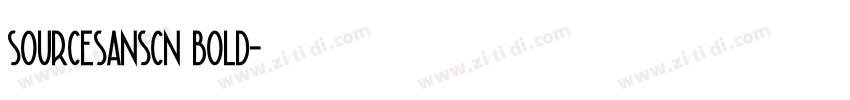 sourcesanscn bold字体转换